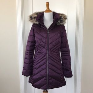 Lands’ End Insulated Plush Parka in Medlin Muberry